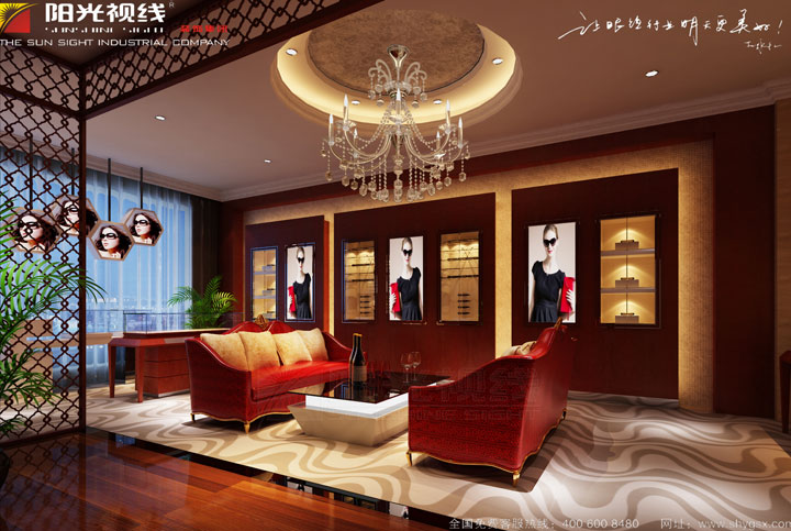 廣東深圳卓視明專業(yè)驗配眼鏡店設計裝修效果