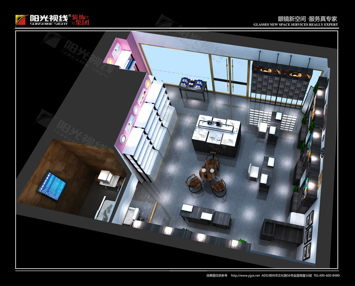 吉林眼鏡店裝修,吉林王鵬眼鏡,眼鏡店裝修設(shè)計,眼鏡店裝修效果圖
