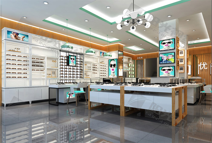 眼鏡店裝修公司，眼鏡店裝修設(shè)計(jì)，眼鏡展柜，眼鏡店裝修效果圖