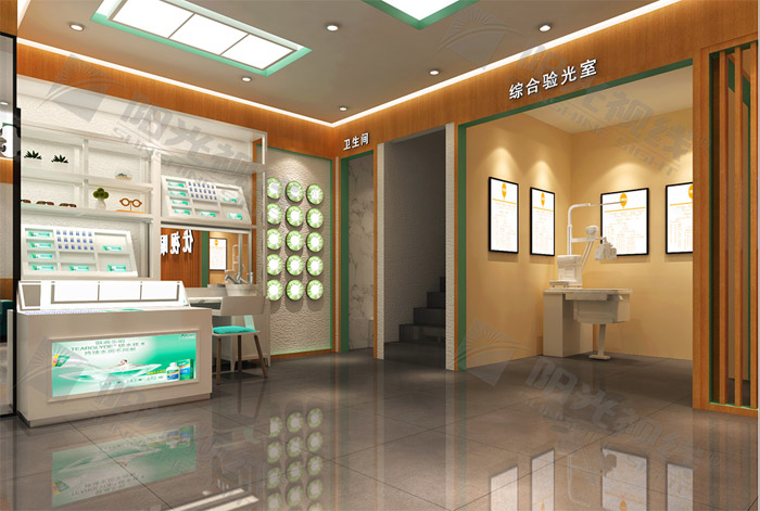 眼鏡店裝修公司，眼鏡店裝修設(shè)計(jì)，眼鏡展柜，眼鏡店裝修效果圖